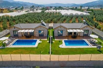 Villa Oga | Fethiye'de Taş Mimari Konseptli, Jakuzili Lüks Tatil Villası (1077)