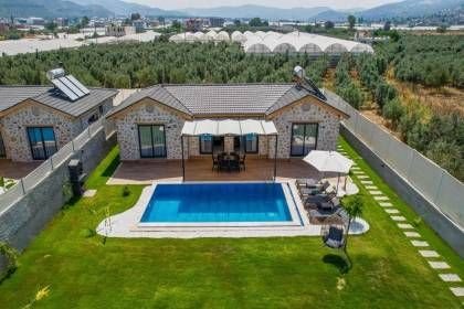 Villa Oga | Fethiye'de Taş Mimari Konseptli, Jakuzili Lüks Tatil Villası (1077)